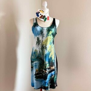 Nature-Inspired Sleeveless Mini Dress Costume